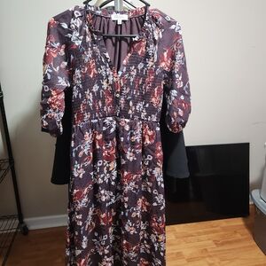 EUC Sz M Floral Print Women's Dress